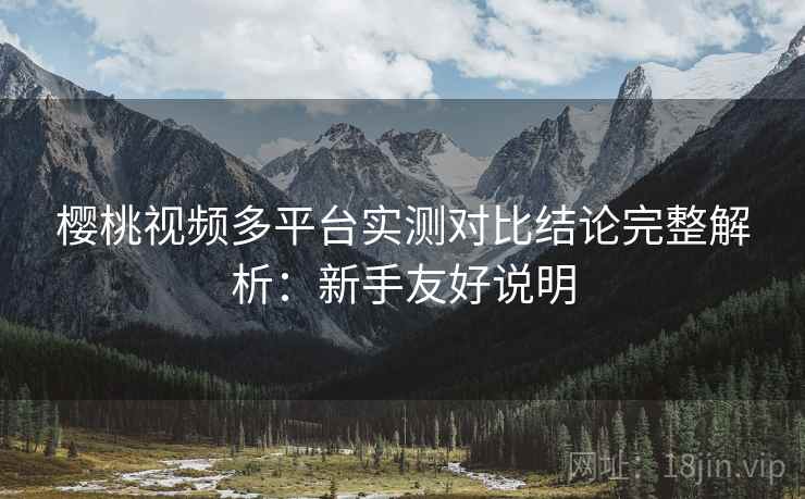 樱桃视频多平台实测对比结论完整解析：新手友好说明  第2张