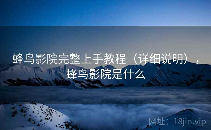 蜂鸟影院完整上手教程（详细说明），蜂鸟影院是什么